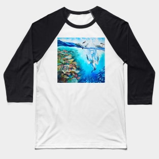 "Diving in" Baseball T-Shirt